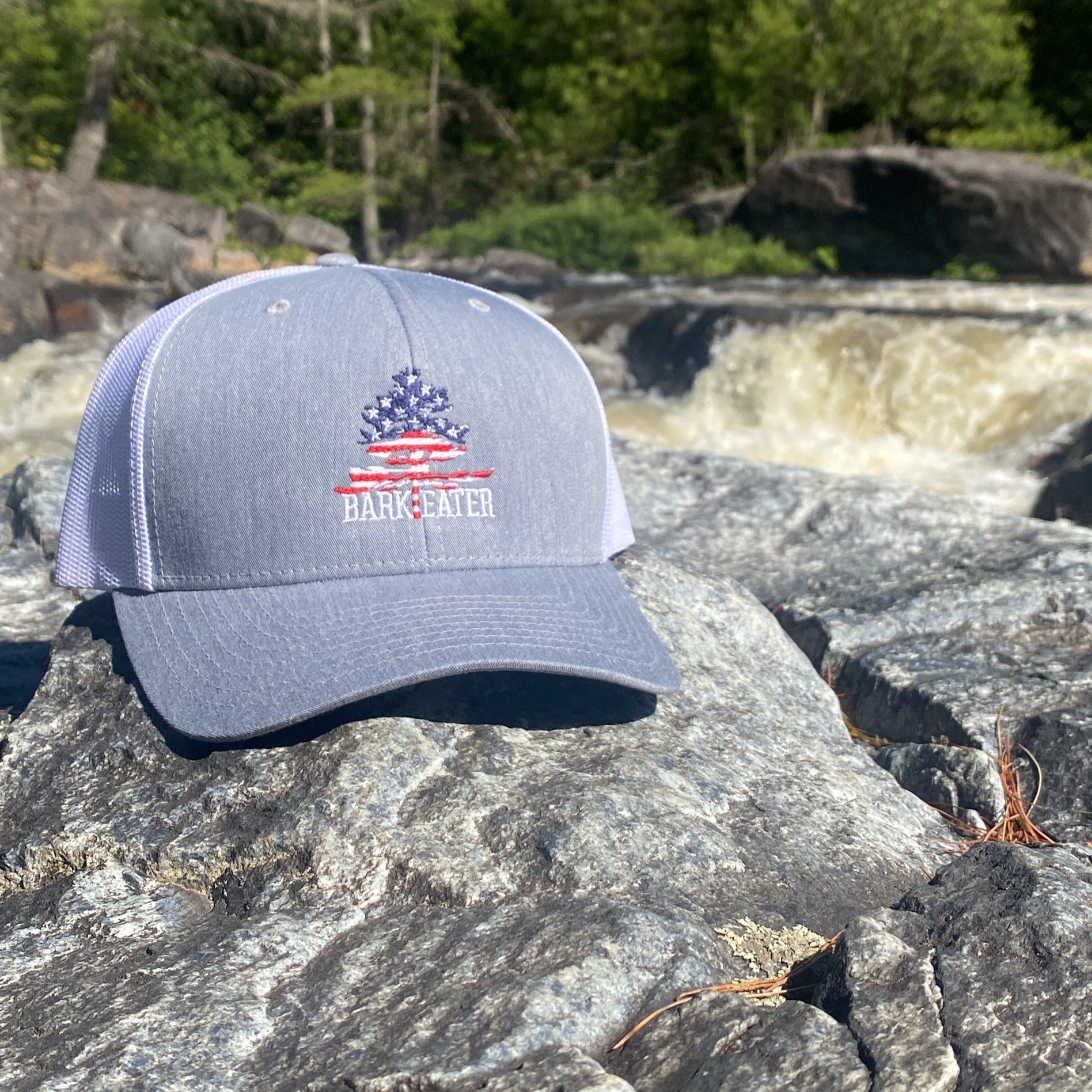 Stars & Stripes Grey Trucker